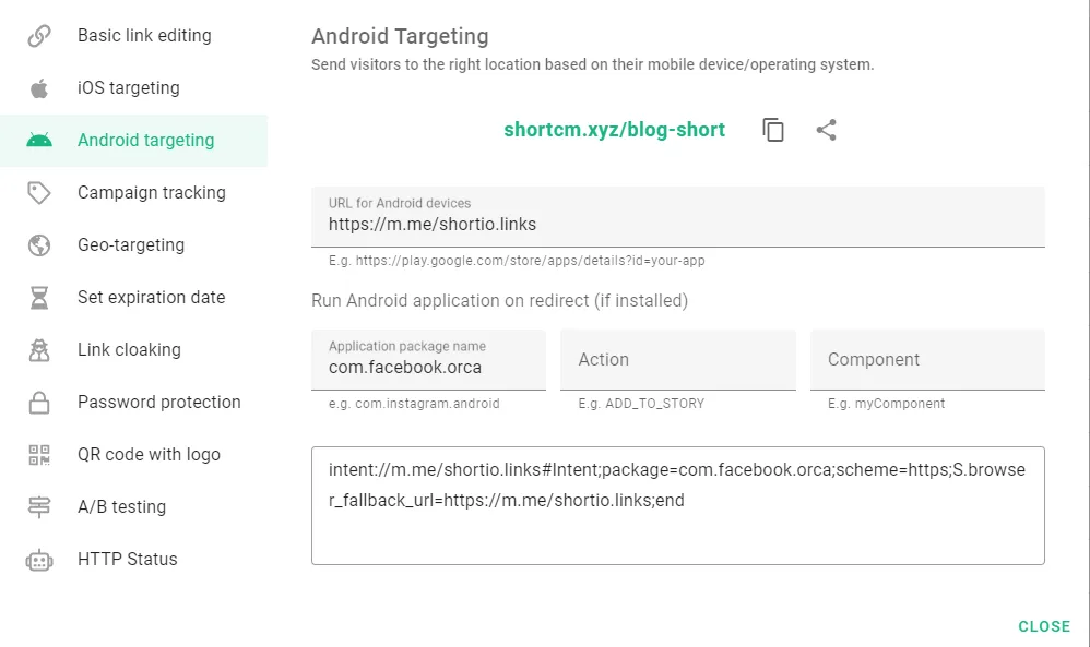 shortio-android-targeting