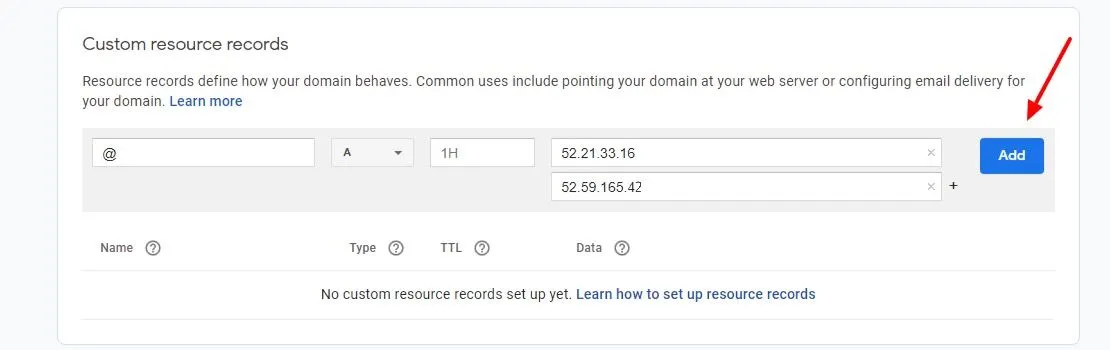 Short.cm DNS google domains